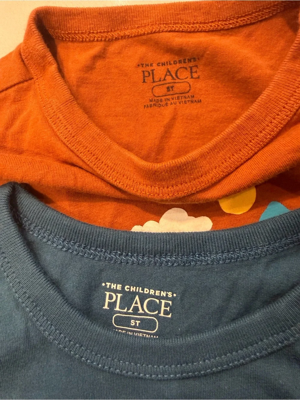 The Children's Place Long-Sleeve Sports Graphic Tees and Disney Shorts 5T